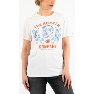 Rokker Eagle Loose T-shirt Da Donna Bianco L