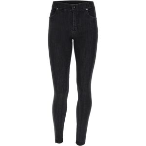 Freddy Jeans skinny vita regular in denim sostenibile Jeans Nero-Cuciture In Tono Donna Extra Large