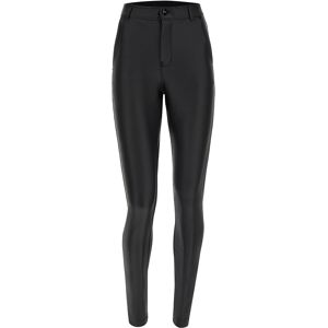 Freddy Pantaloni coated superskinny vita alta con tasche chino Nero Donna Large