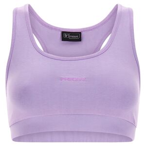 Freddy Top elasticizzato con logo ricamato e retro a vogatore Purple Rose Direc Dyed Donna Extra Large