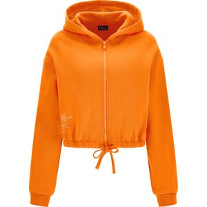 Freddy Felpa cappuccio corta con coulisse in vita e chiusura zip Mandarin Orange Donna Small