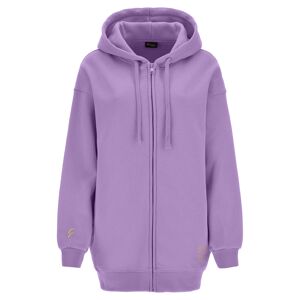 Freddy Felpa oversize zippata con cappuccio e stampa sul fondo English Lavander Donna Xxs