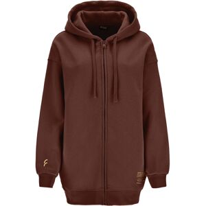 Freddy Felpa oversize zippata con cappuccio e stampa sul fondo Rocky Road Donna Large