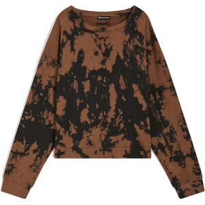 Freddy Felpa comfort fit girocollo stampa tie dye Black-Brown Donna Extra Large