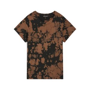 Freddy T-shirt comfort fit in jersey stampato tie dye Black-Brown Donna Xxs