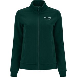 Freddy Felpa chiusura zip con collo alto e spacchetti sul fondo Ponderosa Pine Donna Extra Large