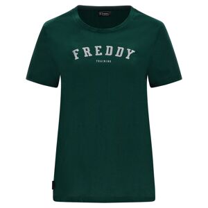 Freddy T-shirt girocollo in jersey con stampa college glitter Ponderosa Pine Donna Extra Small