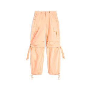 Freddy Pantaloni cargo in popeline con doppia coulisse Orange Pigment Dyed Donna Extra Small