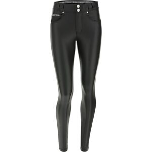 Freddy Pantaloni N.O.W.® skinny vita media in similpelle ecologica Nero Donna Xxs