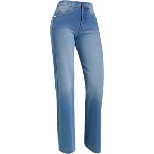 Freddy Pantaloni N.O.W.® wide leg vita alta in jersey effetto denim Clear Jeans-Yellow Seams Donna Small