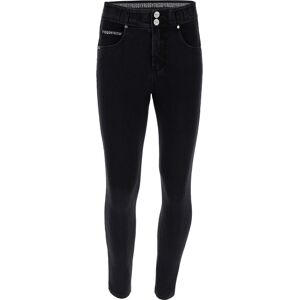 Freddy Pantaloni N.O.W.® superskinny vita media in jersey eco Jeans Nero-Cuciture In Tono Donna Medium