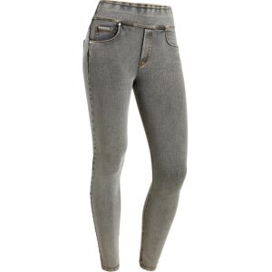 Freddy Pantaloni N.O.W.® skinny vita risvoltabile in jersey denim Gray Jeans-Yellow Seams Donna Extra Large