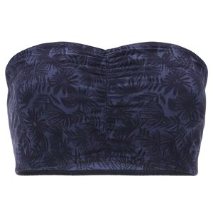 Freddy Top a fascia in jacquard floreale con arricciatura frontale Blu Floreale Donna Small