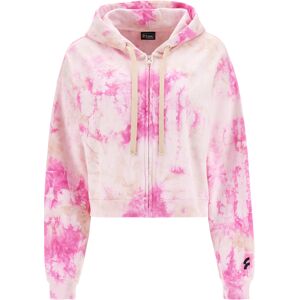 Freddy Felpa cropped comfort con cappuccio in french terry tie dye Tie Dye Fuchsia On Pink Donna Extra Large