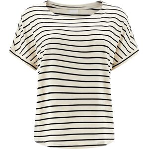 Freddy T-shirt in jersey a righe con maniche ad aletta Jet Stream-Stripes Black Donna Small