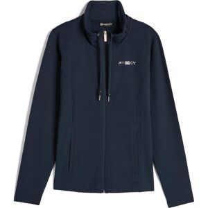 Freddy Felpa donna con zip e collo alto ampio con coulisse Blu Navy Donna Extra Large