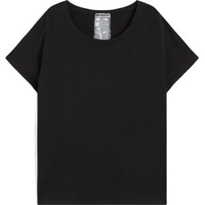 Freddy T-shirt donna con inserto posteriore stampa tropical Black -B&W Allover Flower Donna Extra Small