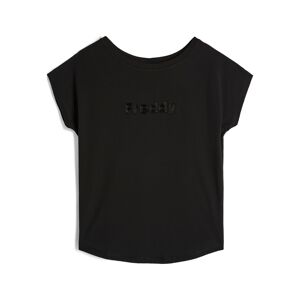 Freddy T-shirt comfort bifronte da donna con perline applicate Nero Donna Extra Small