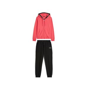 Freddy Tuta donna in cotone interlock con zip e cappuccio bordato Rouge Red- Black - Black Donna Small