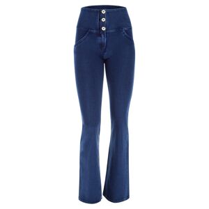 Freddy Jeggings push up WR.UP® flare vita alta in cotone organico Dark Jeans-Seams On Tone Donna Extra Large