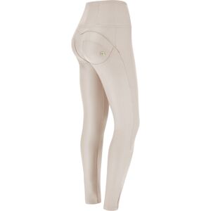 Freddy Pantaloni push up WR.UP® skinny vita alta con zip similpelle White Sand Donna Extra Large