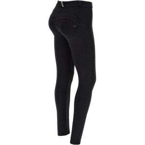 Freddy Jeggings WR.UP® con inserti in jersey e tasche zippate Jeans Nero-Cuciture In Tono Donna Extra Large