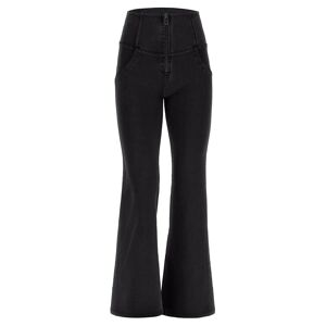 Freddy Jeggings push up WR.UP® con fondo super flare e vita alta Jeans Nero-Cuciture In Tono Donna Extra Small