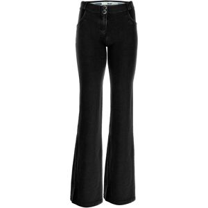 Freddy Jeggings push up WR.UP® con fondo super flare e vita bassa Jeans Nero-Cuciture In Tono Donna Extra Large