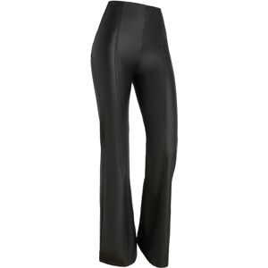 Freddy Pantaloni push up WR.UP® super flare vita alta in similpelle Nero Donna Xx Large