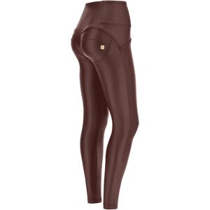 Freddy Pantaloni push up WR.UP® skinny vita alta bottoni similpelle French Roast Donna Extra Large