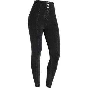 Freddy Jeggings WR.UP® vita super alta bustier e impuntura centrale Jeans Nero-Cuciture In Tono Donna Extra Small