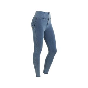 Freddy Jeggings push up WR.UP® 7/8 superskinny vita alta con zip Denim Blu Medio-Blue Seams Donna Extra Large