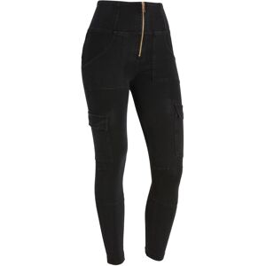 Freddy Jeggings WR.UP® stile cargo con vita alta e lunghezza 7/8 Jeans Nero-Cuciture In Tono Donna Xx Large