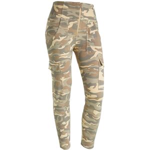 Freddy Pantaloni WR.UP® stile cargo con vita alta in jersey camo Beige Mimetico Donna Extra Large