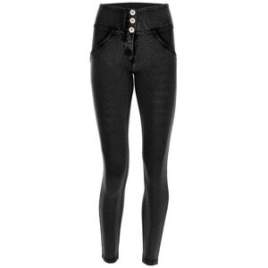 Freddy Jeggings push up WR.UP® 7/8 superskinny a vita media Jeans Nero-Cuciture In Tono Donna Extra Small