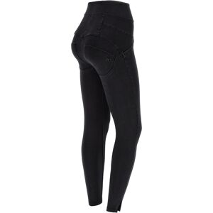 Freddy Jeggings WR.UP® 7/8 vita altissima e apertura sul fondo Jeans Nero-Cuciture In Tono Donna Extra Large