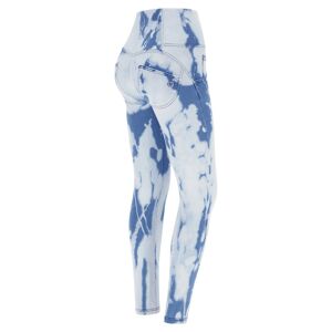 Freddy Jeans push up WR.UP® denim tie-dye blu e bianco a vita alta Denim Bleach Tie Dyed - Blue Donna Extra Large