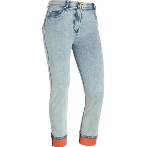 Freddy Jeans push up WR.UP® straight risvolto sul fondo a contrasto Denim Bleach Blue Seams Donna Large