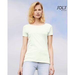 Sol's 100 T-shirt donna slim girocollo Martin neutro o personalizzato