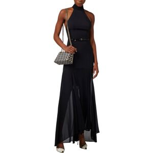 ELISABETTA FRANCHI ABITO ABITO RED CARPET IN CREPE CON SCOLLO ALL'AMERICANA donna nero AB61142E2 40