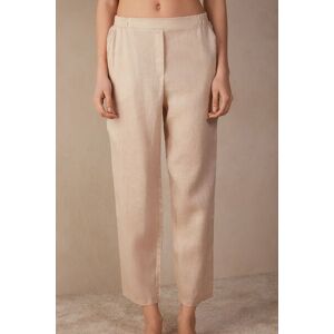 Intimissimi Pantalone in Tela di Lino Donna Naturale Taglia L