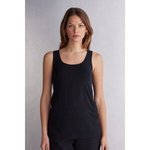 Intimissimi Canotta Lunga in Micromodal Donna Nero Taglia M