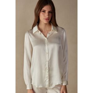 Intimissimi Camicia Manica Lunga in Seta Donna Avorio Taglia S