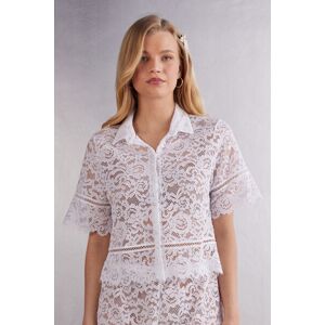 Intimissimi Camicia in Pizzo Ciao Amore Donna Bianco Taglia S