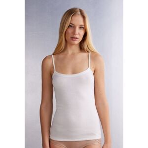 Intimissimi Top Spallina Sottile Wool & Cotton Donna Avorio Taglia L