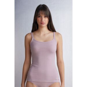 Intimissimi Top Spallina Sottile in Cotone Donna Viola Taglia L