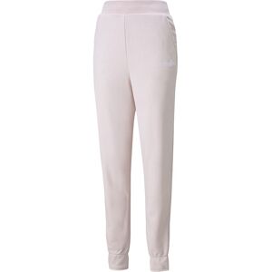 Puma Pantaloni Con Polsino Logo Rosa Donna L