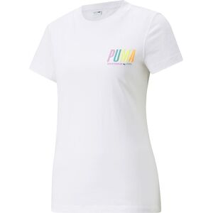 Puma T-Shirt Con Stampa Bianco Donna S