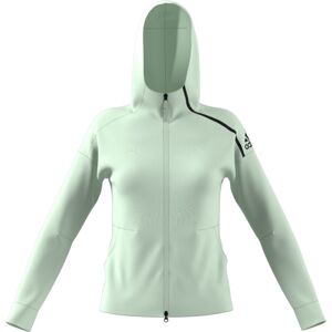 ADIDAS hodded donna track top verde L