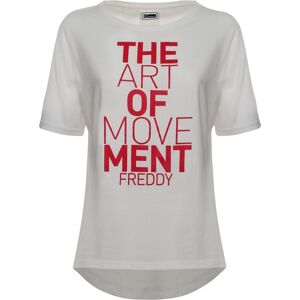 Freddy T-Shirt Donna Mm Logo Bianco XS